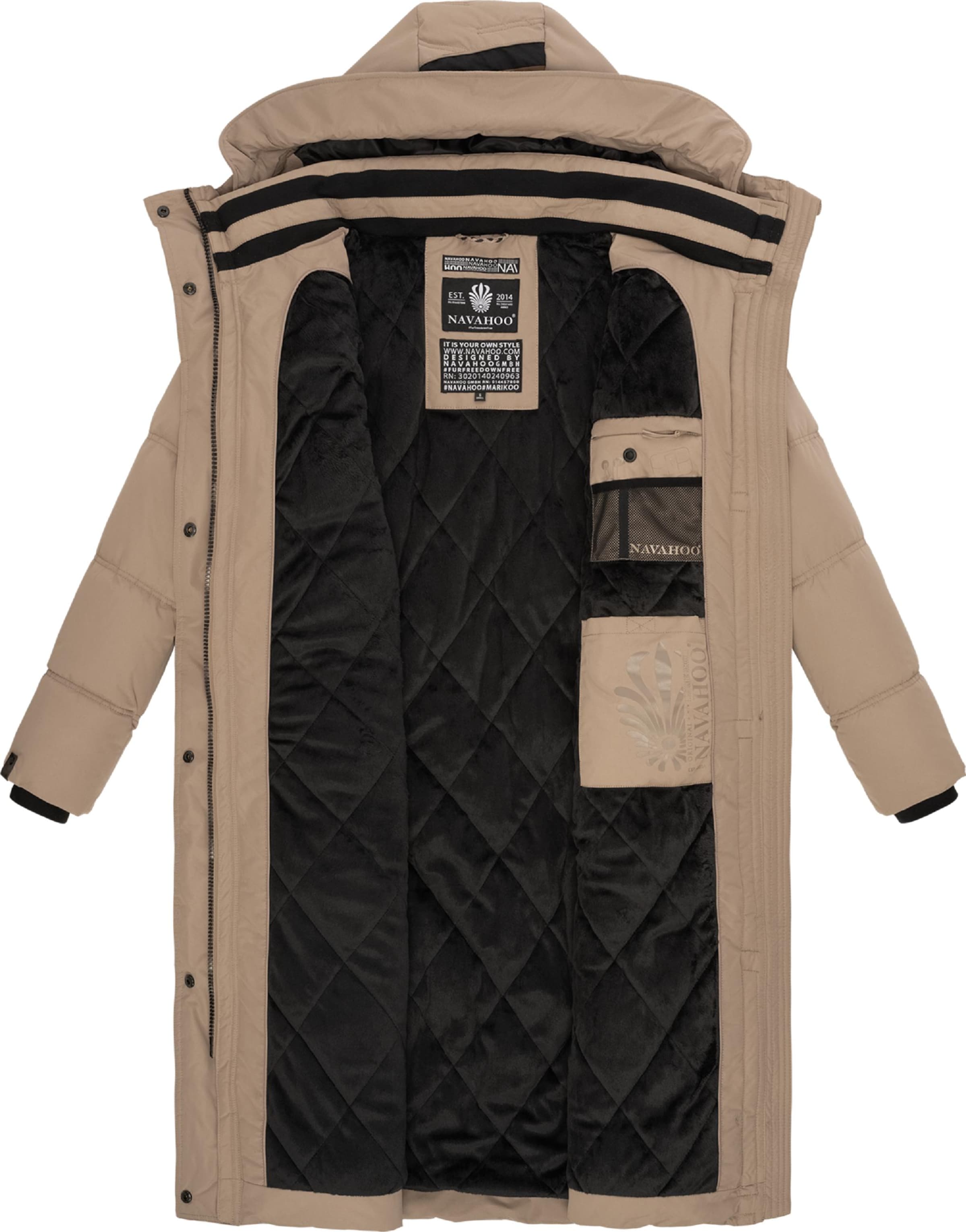 brūns NAVAHOO Ziemas mētelis 'Kuschelmausi'