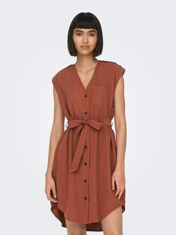 ONLY Shirt dress 'LARIS' in Red: front