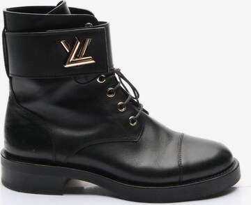 Louis Vuitton Dress Boots in 37 in Black: front