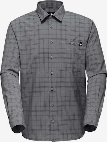 MAMMUT Regular fit Athletic Button Up Shirt ' Lenni ' in Grey: front