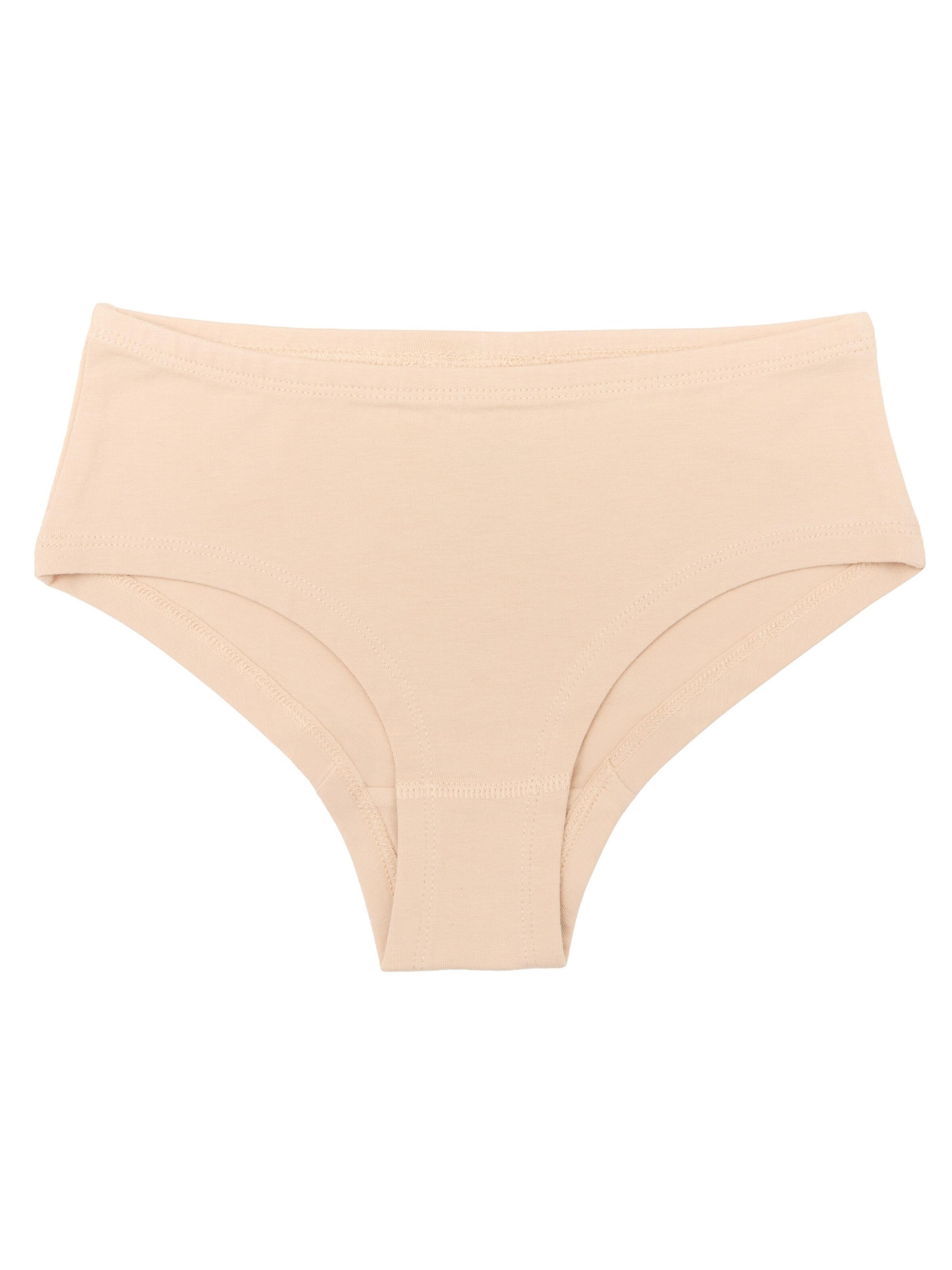 Albero Natur Underpants 'Mädchen Hipster aus Bio-Baumwolle' in Beige: front