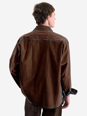 Giesto Regular fit Button Up Shirt in Brown