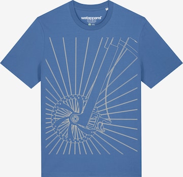 Watapparel Shirt ' Fahrradspeichen ' in Blau: Vorderseite