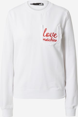 Love Moschino Sweatshirt in Weiß: predná strana