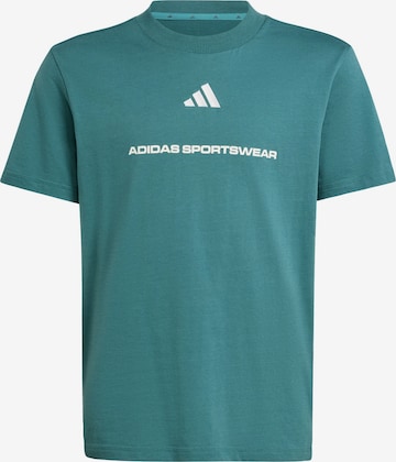 žalia ADIDAS SPORTSWEAR Sportiniai marškinėliai 'Slogan': priekis
