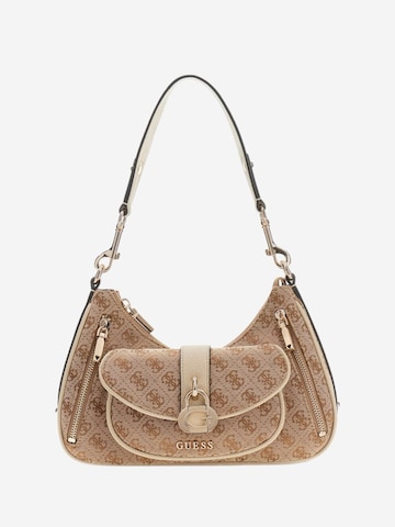 GUESS Schultertasche 'Jessa Girlfriend'‌‌‌‌‌‌‌ in Braun: Vorderseite