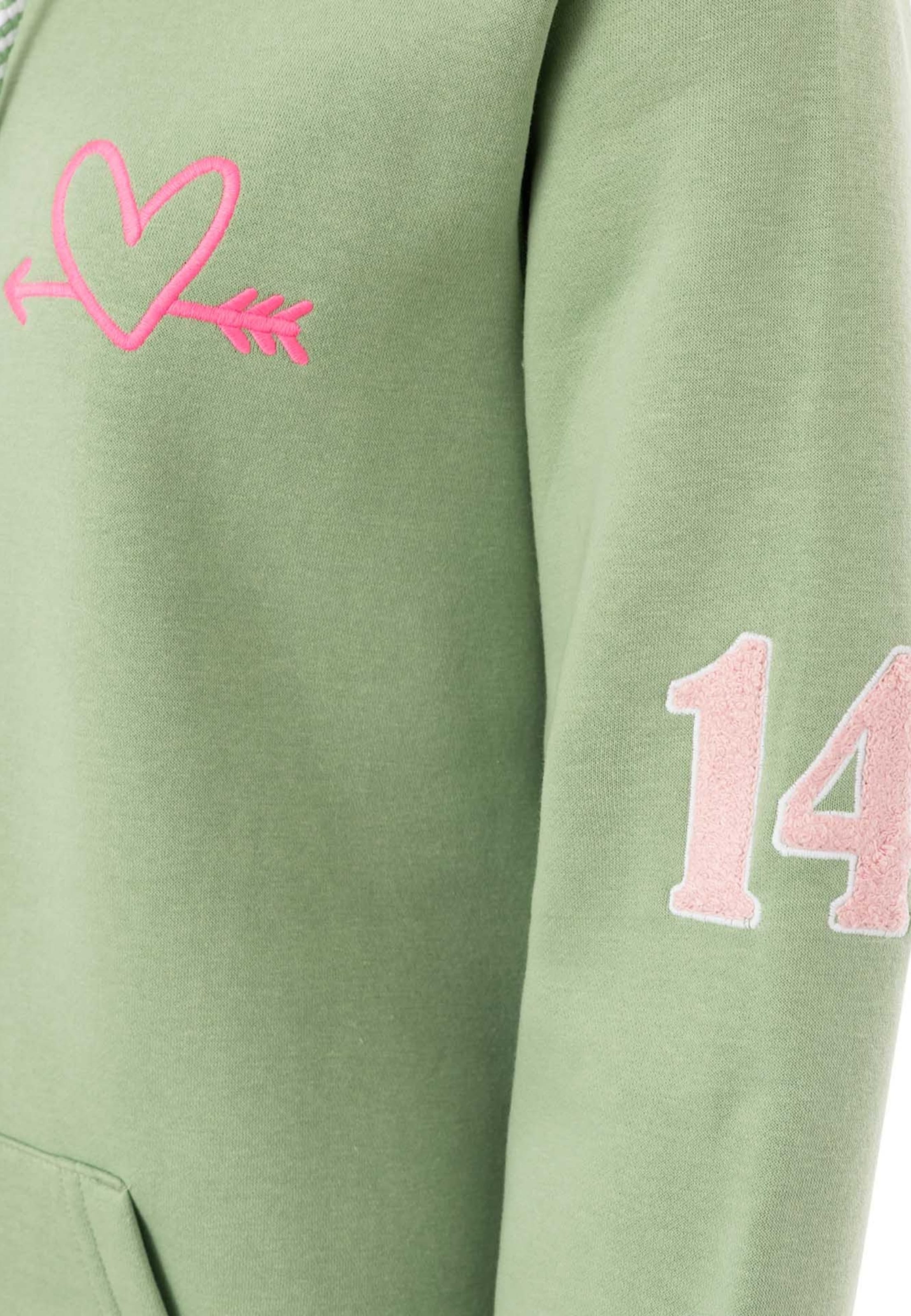 Zwillingsherz Sweatshirt in Groen
