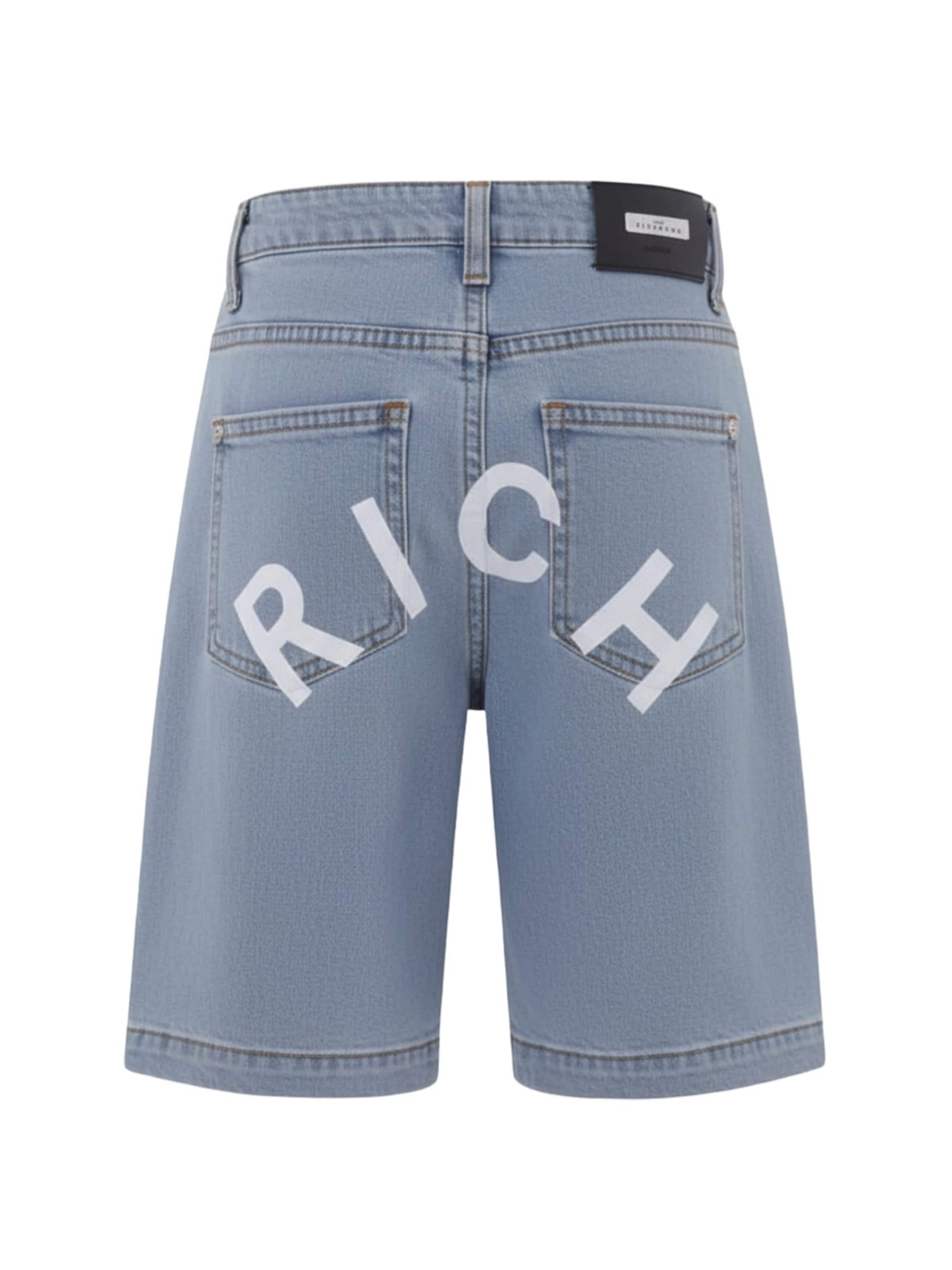 John Richmond Regular Broek 'Bermuda blu denim per bambino' in Blauw