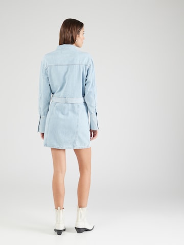 Calvin Klein Jeans Štandardný strih Košeľové šaty - Modrá