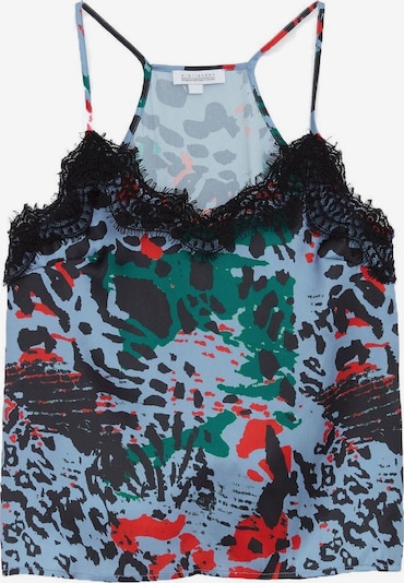 Zibi London Top in blau / dunkelgrün / rot / schwarz, Produktansicht