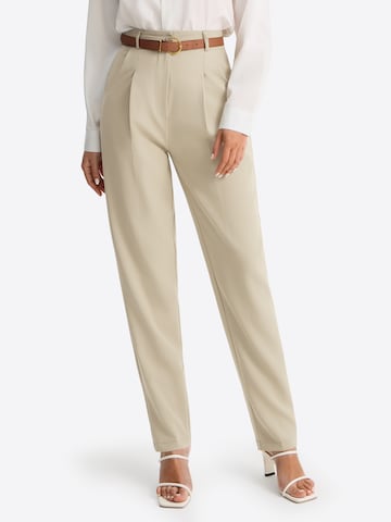Imily Bela - Tapered Pantalón plisado en beige: frente