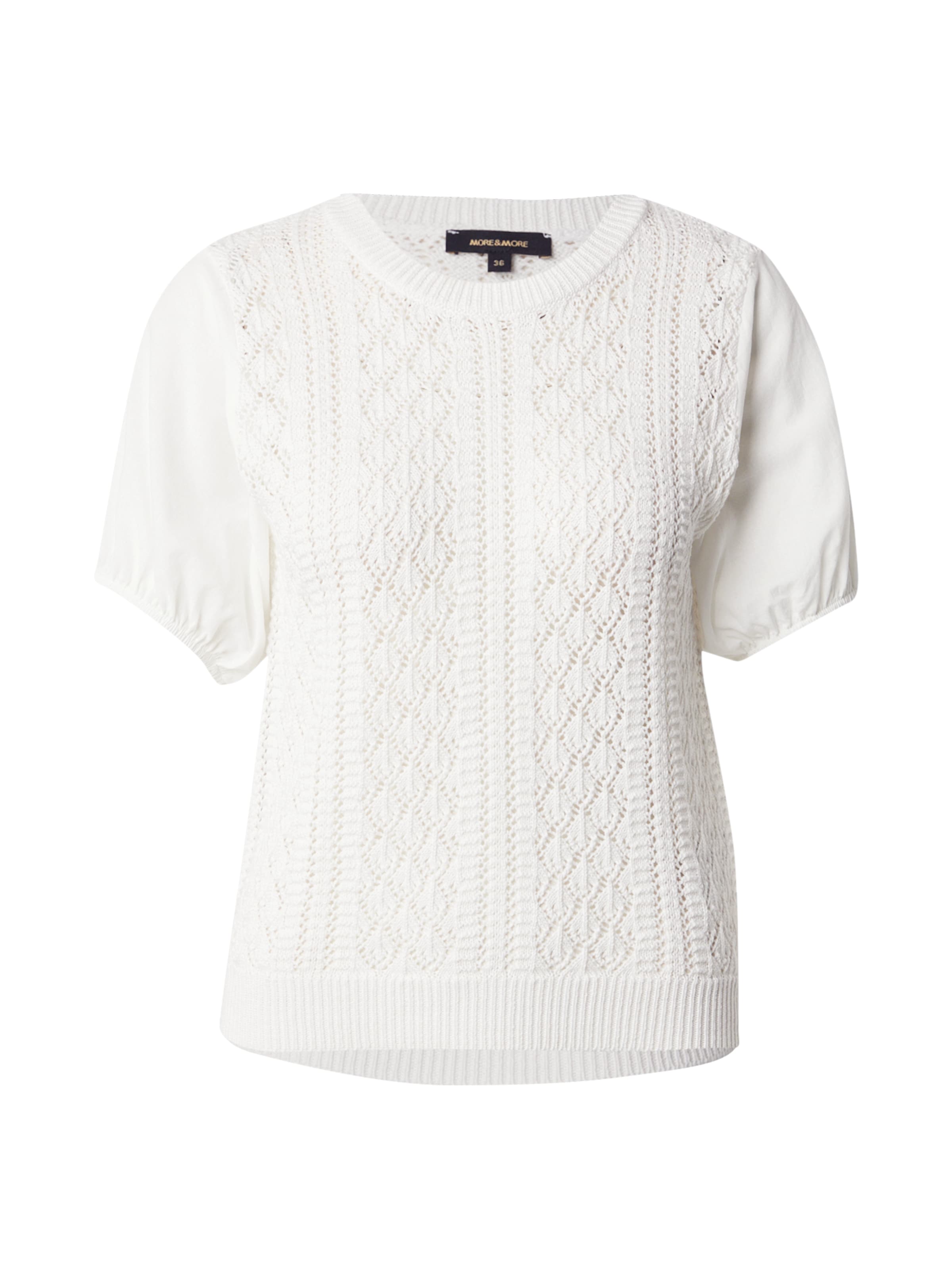 MORE & MORE Πουλόβερ σε λευκό: μπροστά