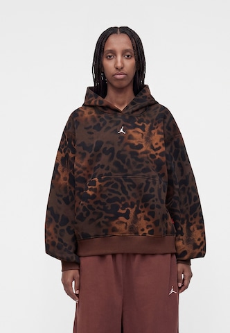 JordanSweater majica 'Brooklyn Fleece' - smeđa boja: prednji dio