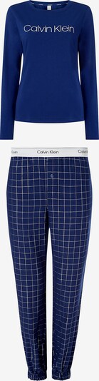 Pijama Calvin Klein Underwear pe albastru cobalt / gri / alb, Vizualizare produs