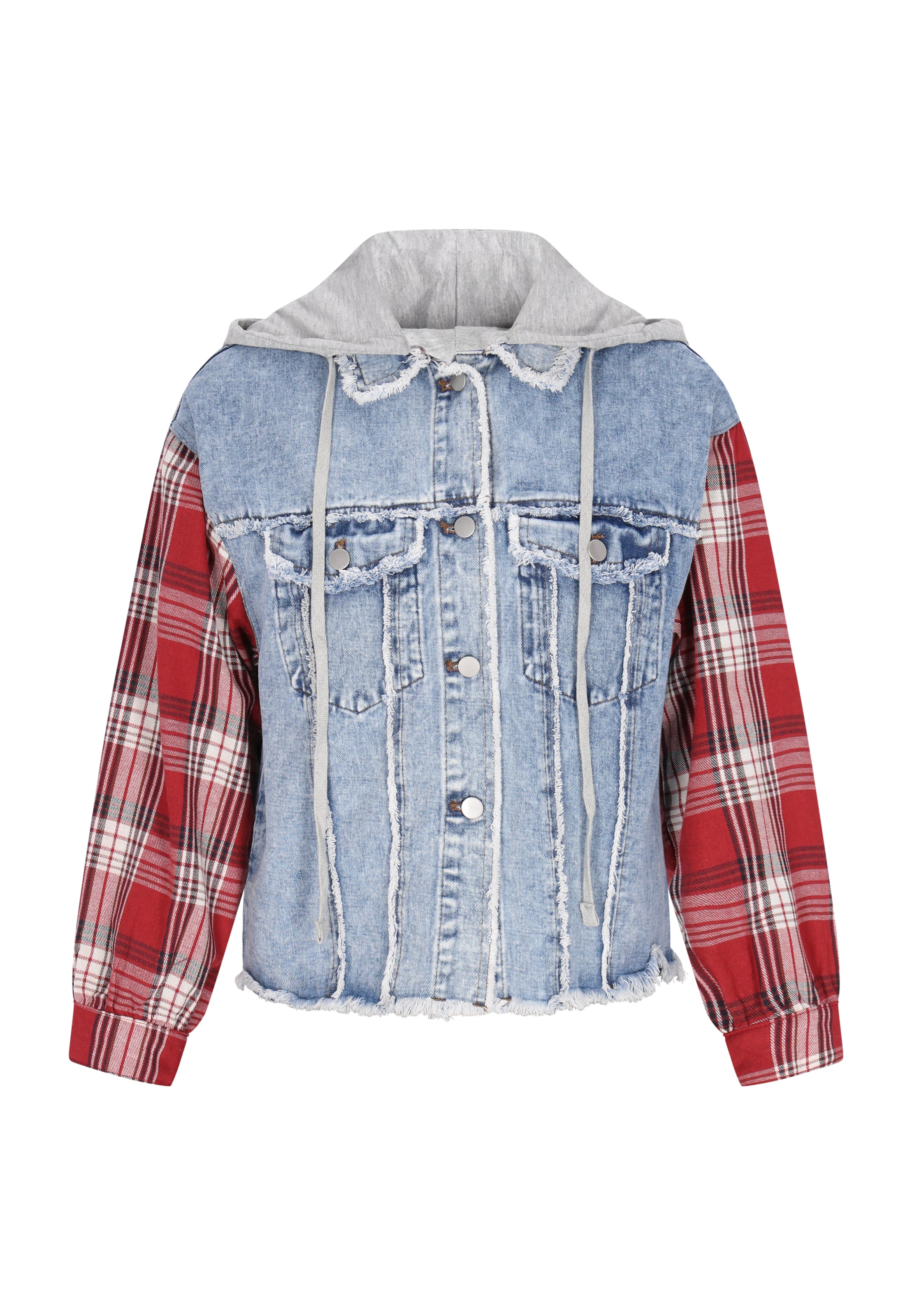 ROCKEASY Between-season jacket in Blue: front