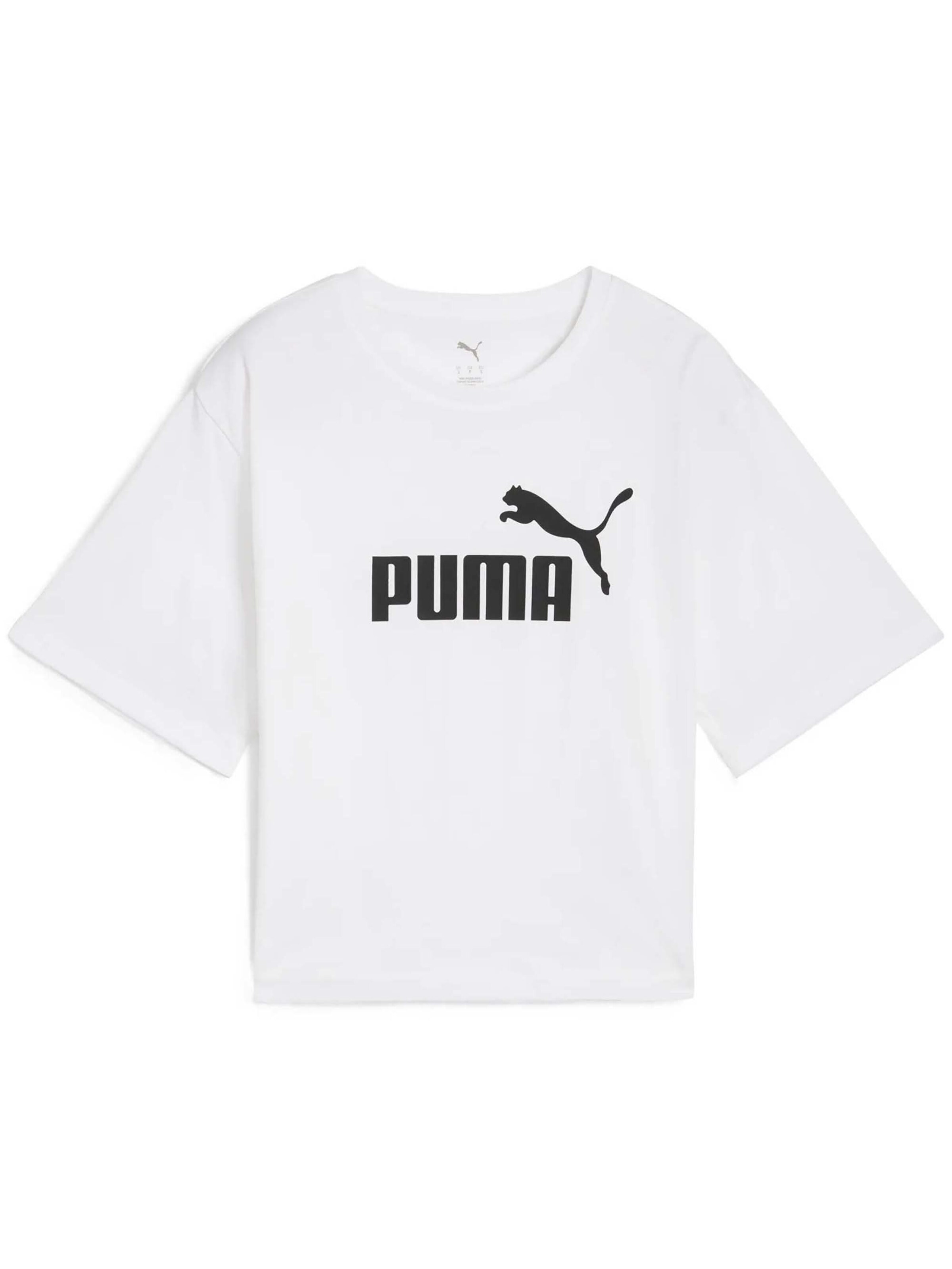 PUMA Shirt in de kleur Zwart / Wit, Productweergave