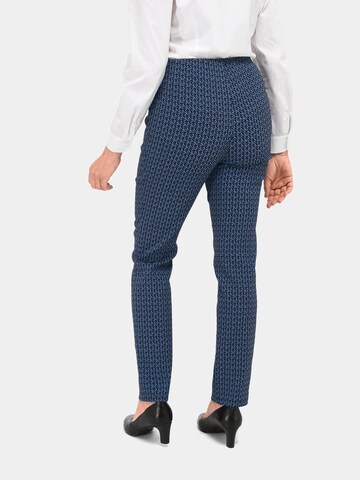 Coupe slim Pantalon 'Louisa' Goldner en bleu