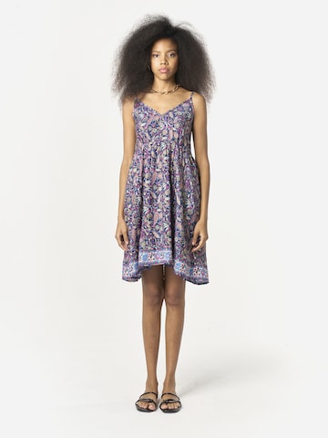 Robe d’été KOROSHI en bleu : devant