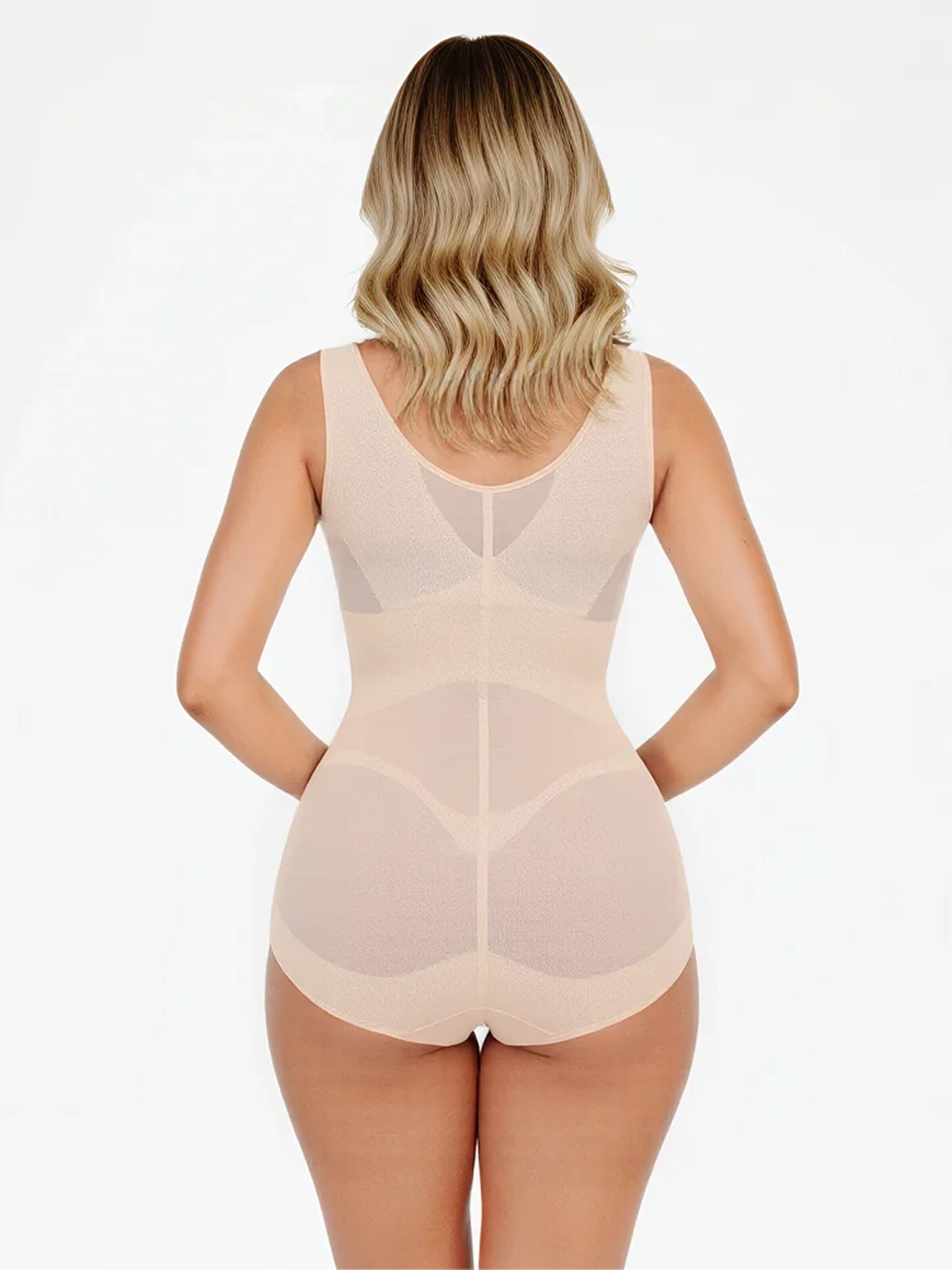 Shapetape Shapingbody 'Corrigerende bodysuit met brede bandjes' in Beige