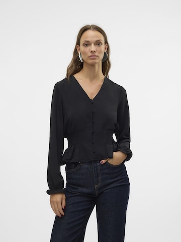 VERO MODA Bluse 'ALVA' i sort: forside