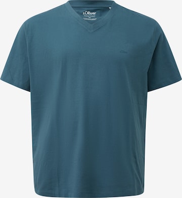 T-Shirt s.Oliver Men Big Sizes en bleu : devant