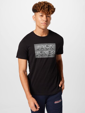 JACK & JONES T-Shirt 'FOAM' in Schwarz: Vorderseite
