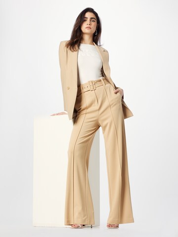 Wide Leg Pantalon à plis 'DARYL' GUESS en marron