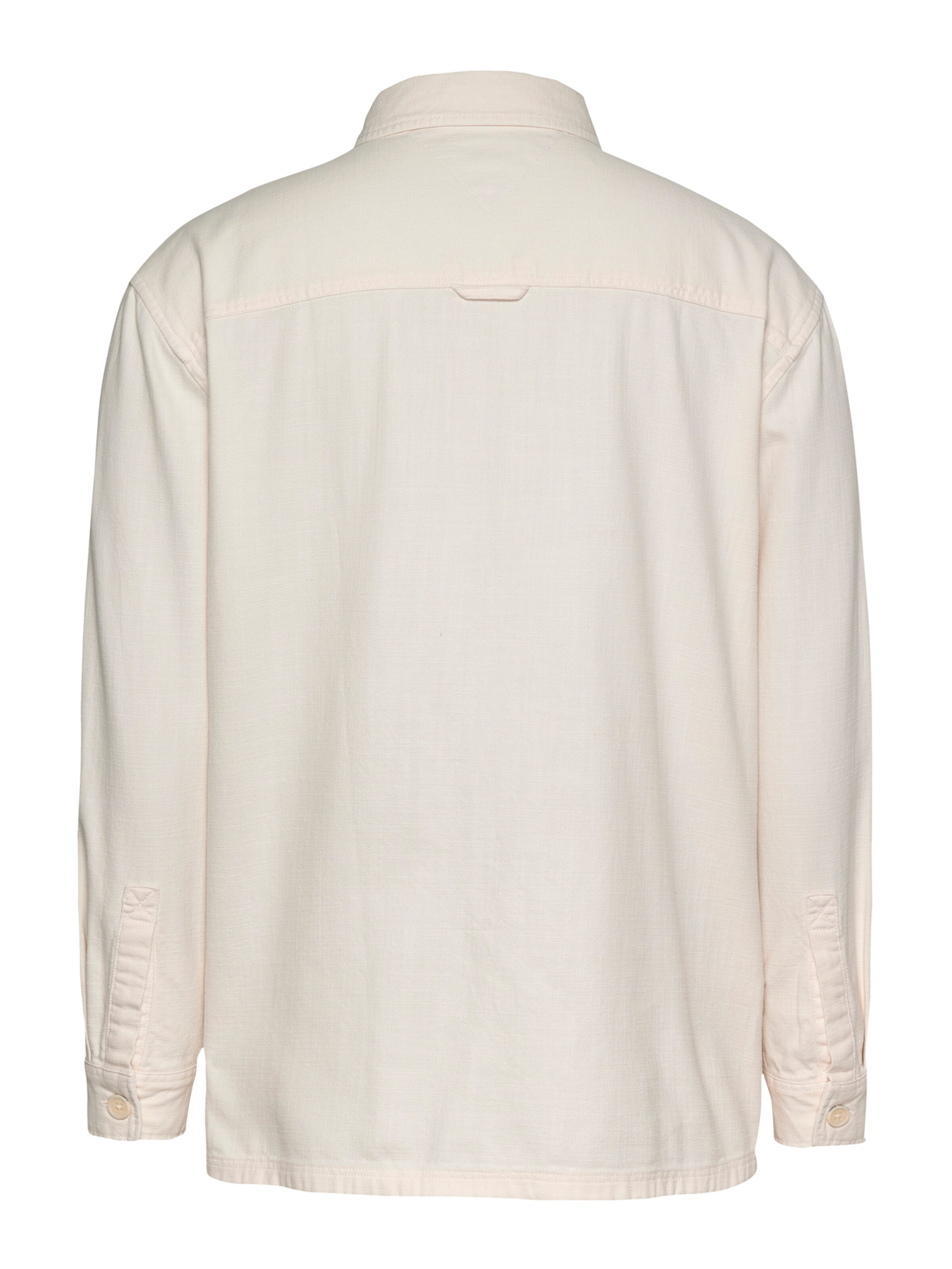 Tommy Jeans Comfort fit Button Up Shirt in White: back