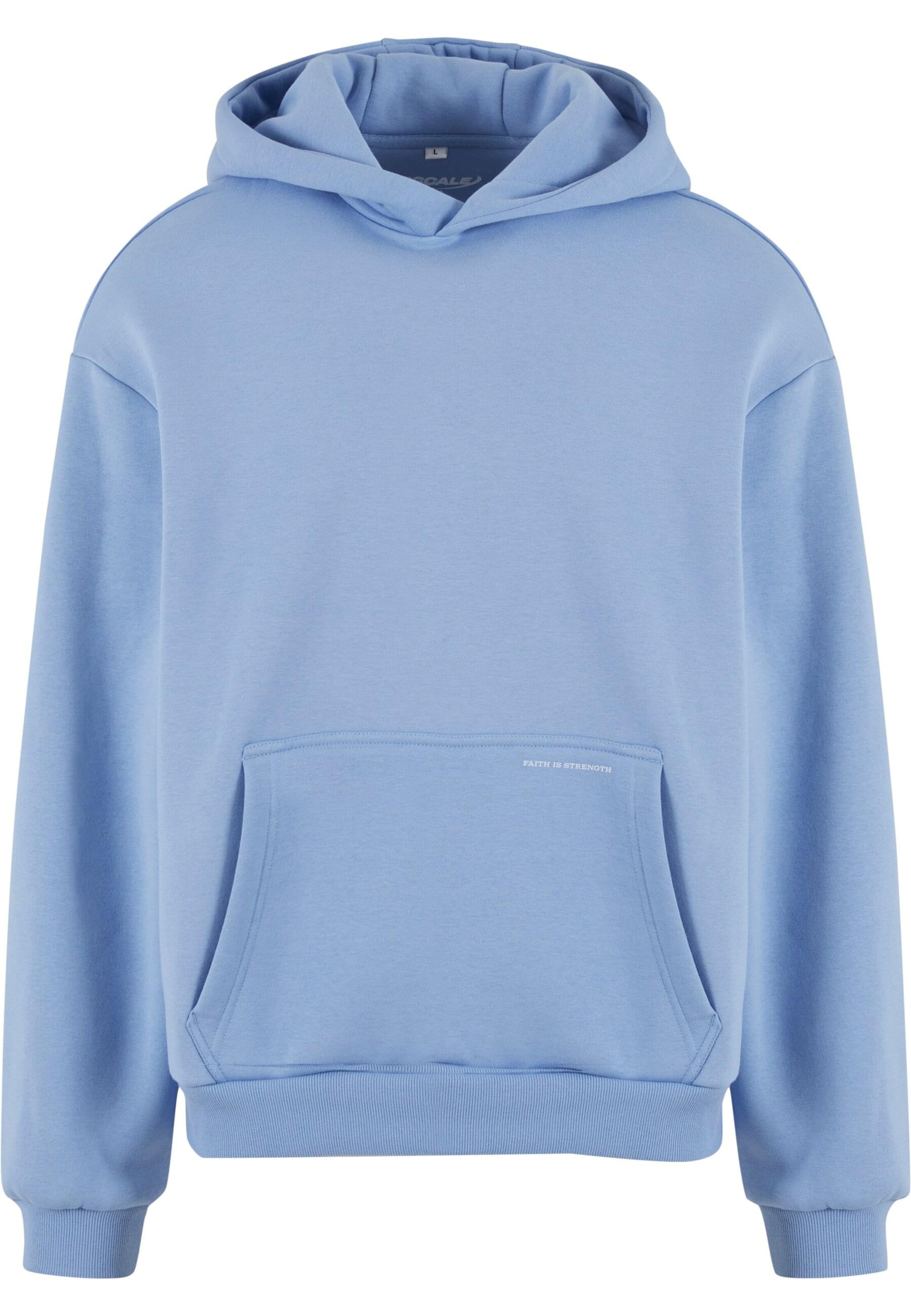 MT Upscale Μπλούζα φούτερ 'Faith Is Strength' σε μπλε: μπροστά