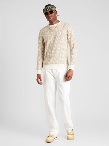 GUESS Sweater 'CARL' in Beige