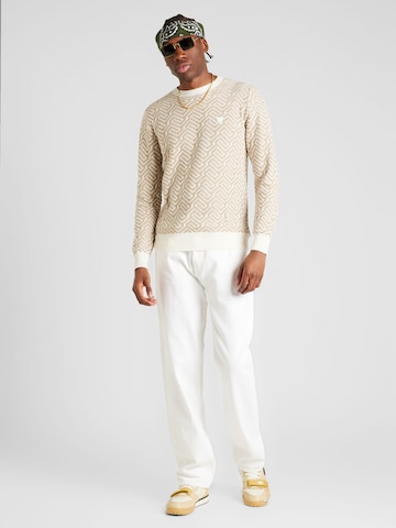 GUESS Sweater 'CARL' in Beige