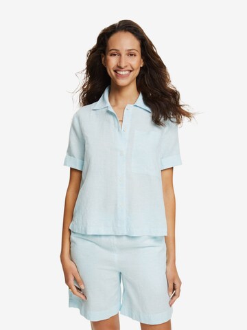 ESPRIT Blouse in Blauw: voorkant