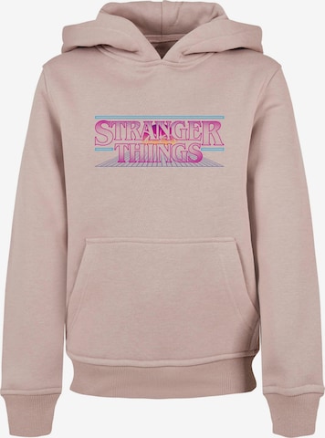 ABSOLUTE CULT Sweatshirt 'Stranger Things' in Pink: predná strana