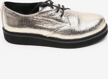 PATRIZIA PEPE Flats & Loafers in 38 in Silver: front
