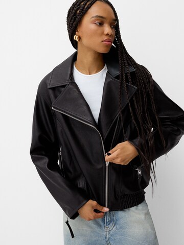 Veste mi-saison Bershka en noir
