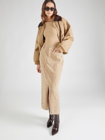 Copenhagen Muse Rok 'METEOR' in Beige