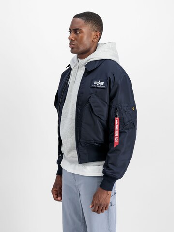 ALPHA INDUSTRIES Between-Season Jacket 'CWU-45 Heritage' in Blue
