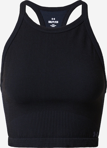 UNDER ARMOUR Sports Top in Black: front