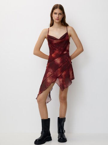 Pull&Bear Jurk in Rood: voorkant