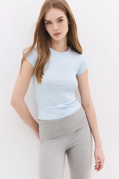 No Matter What Shirt in hellblau, Produktansicht