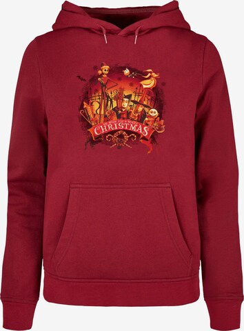 ABSOLUTE CULT Sweatshirt 'The Nightmare Before Christmas - Scary Christmas' in Rood: voorkant