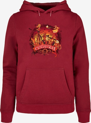 ABSOLUTE CULT Sweatshirt 'The Nightmare Before Christmas - Scary Christmas' in Red: front