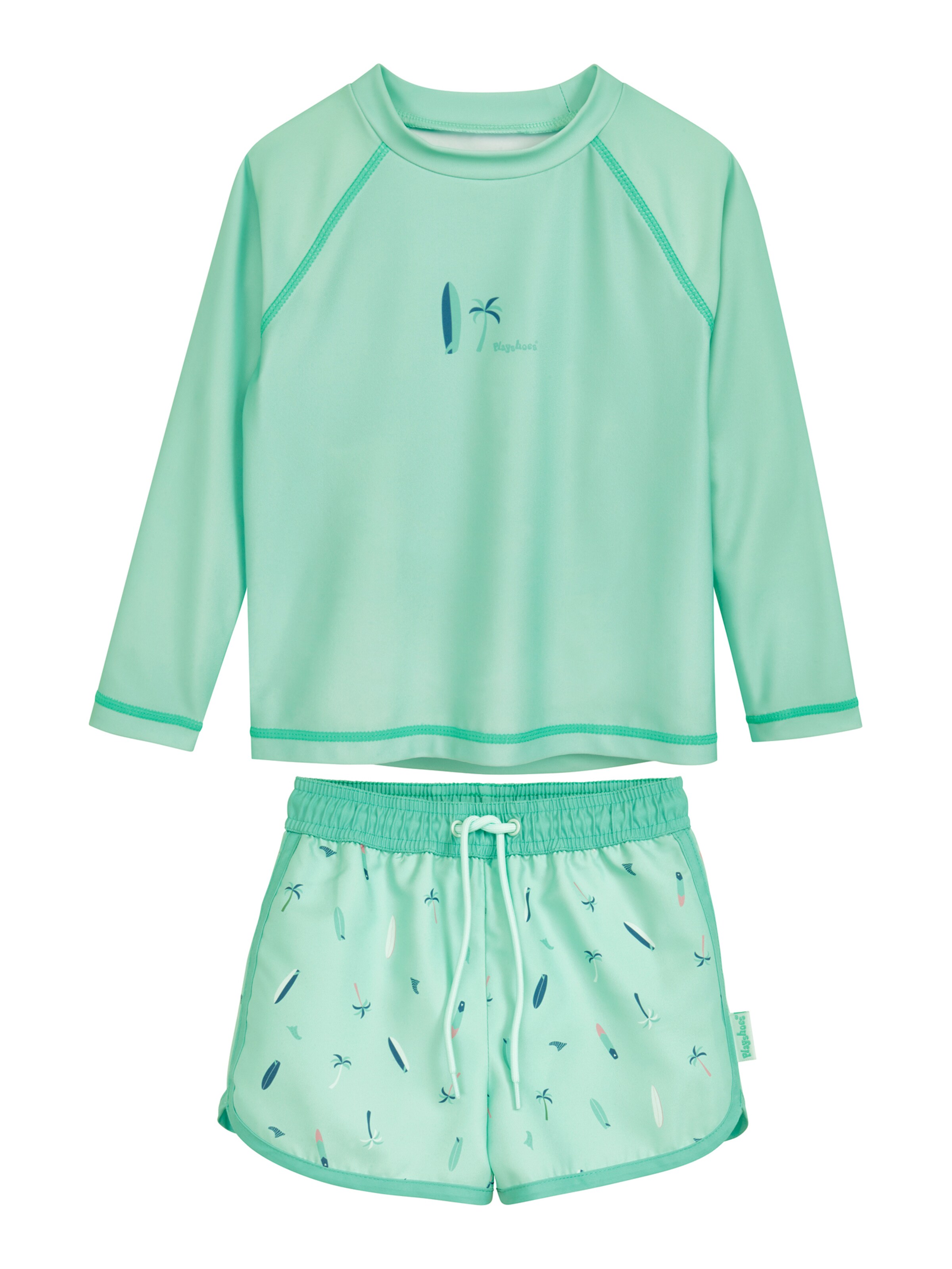 Protection UV 'Surf Palme' PLAYSHOES en vert : devant