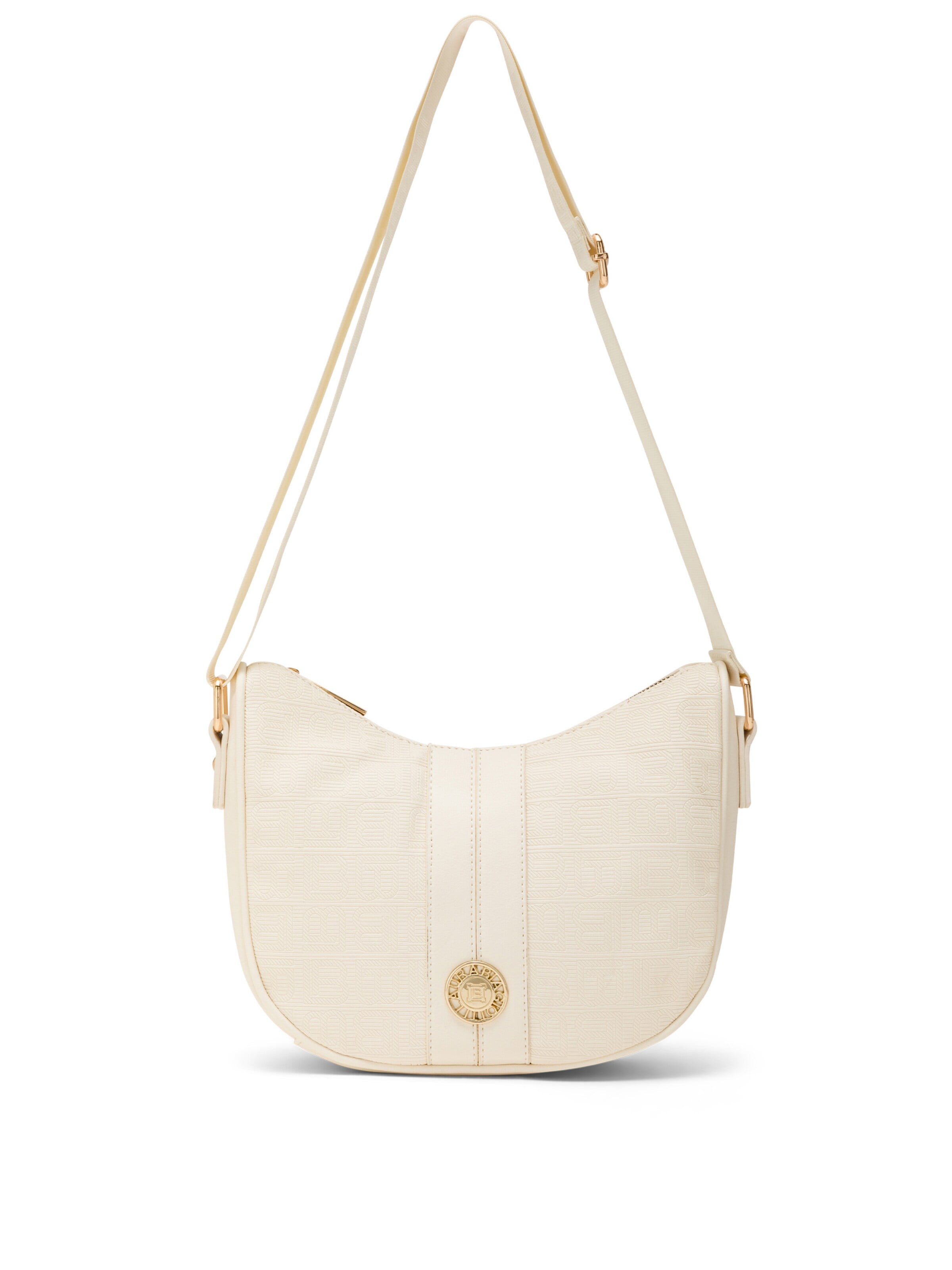 Borsa a spalla 'Lisbet 2' di Laura Biagiotti in beige: frontale
