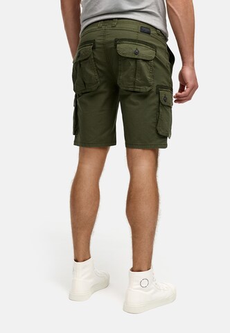 INDICODE JEANS Regular Cargobroek 'Lanny' in Groen