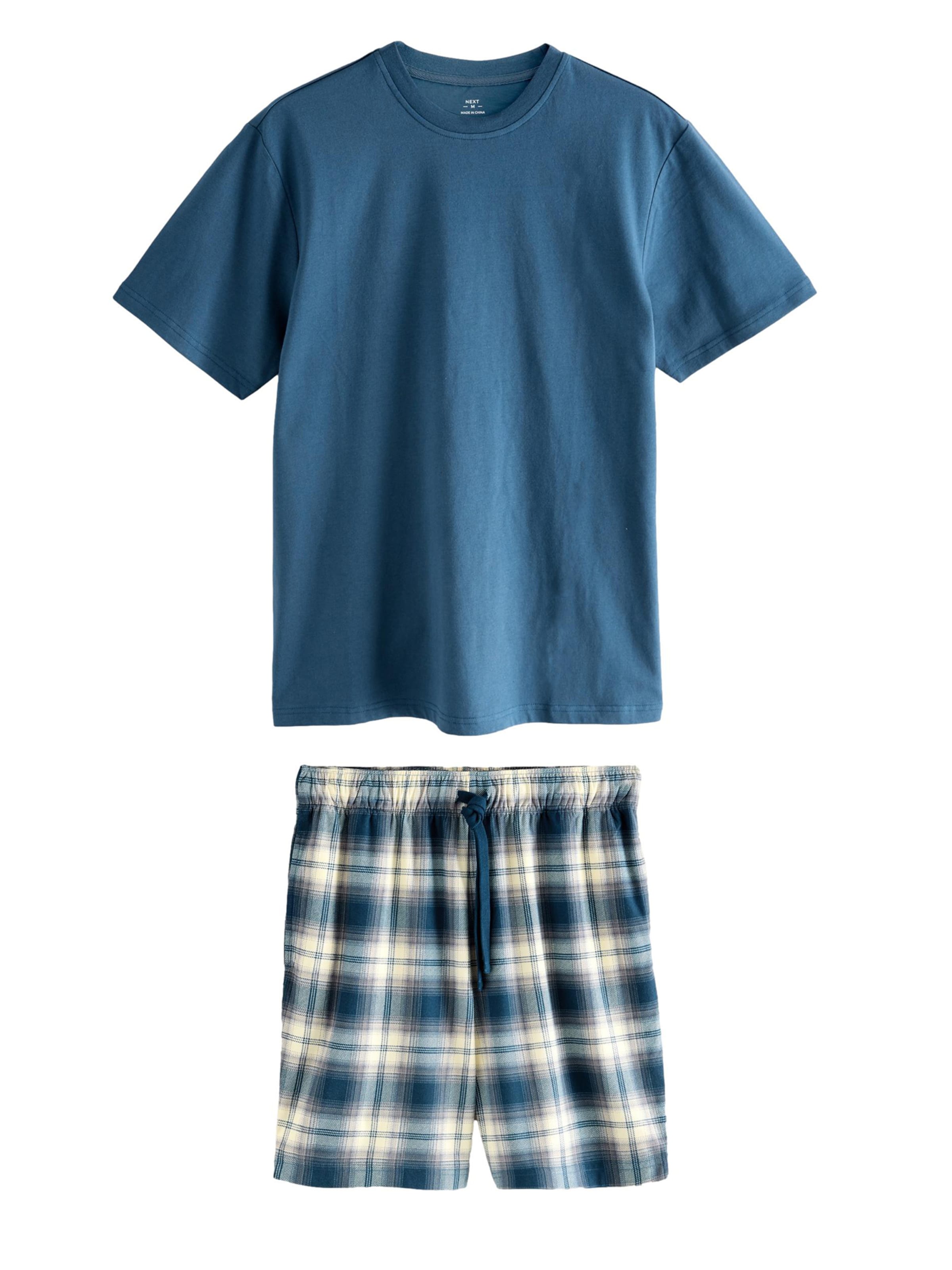 Next Pajama short 'Motion Flex' in Blue: front