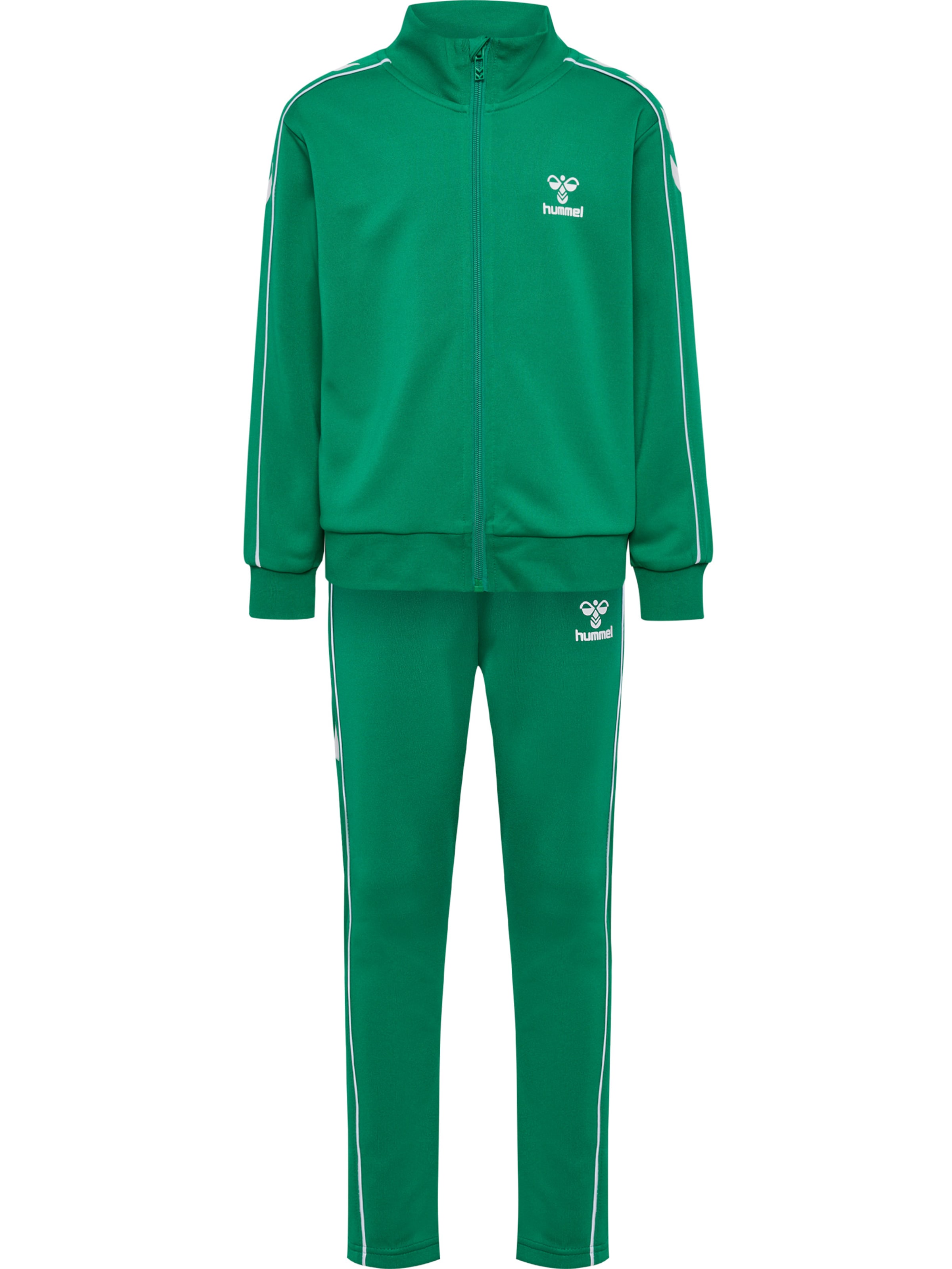 Hummel Trainingsanzug 'Track' in Grün: Vorderseite