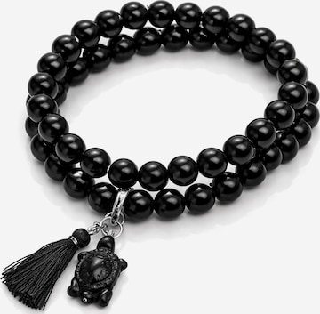 COLLEZIONE ALESSANDRO Bracelet 'Tartaruga' in Black: front