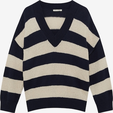 Pull&Bear Sweter w kolorze niebieski: przód