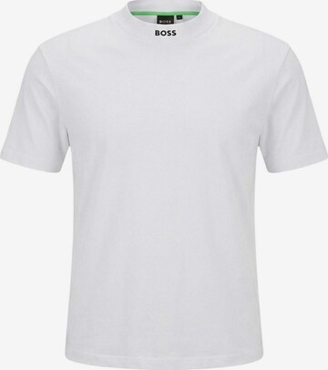 Maglietta 'Tee Collar 10279542 50562120' di BOSS in bianco: frontale